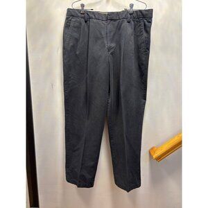 Dockers Mens Gray Pleated Chino Pants Size 38x32 Cotton Blend